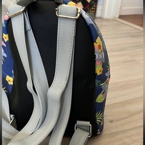 Loungefly stitch blue mini backpack